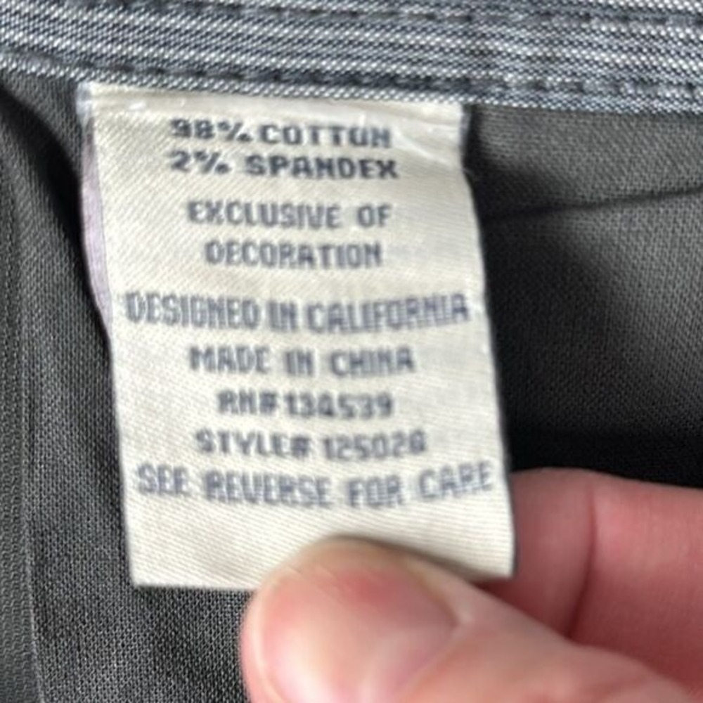 Carbon 2 Cobalt Pants Mens 38x31 Better Bet Bedford Petrol Gray - Picture 5 of 9